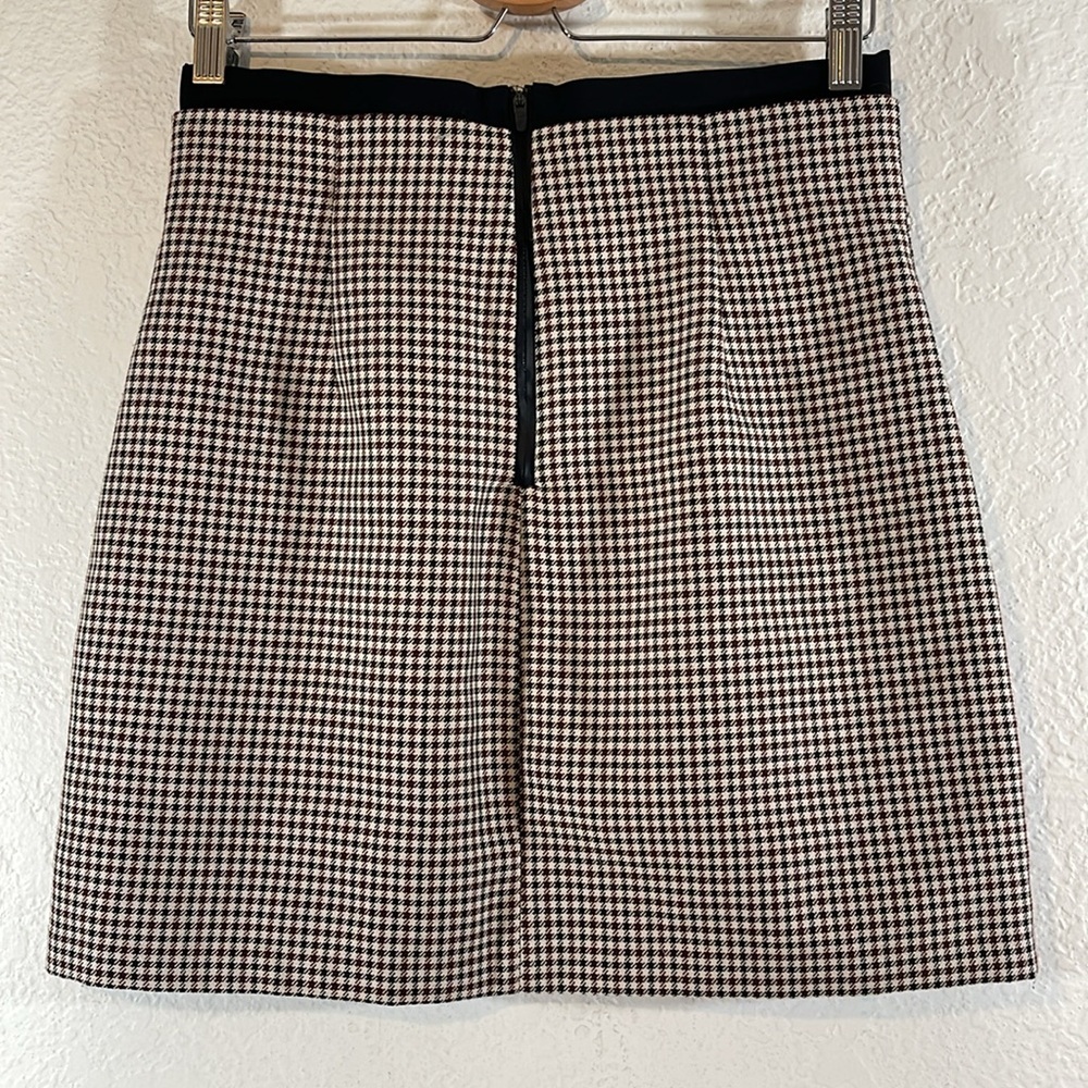 ZARA Plaid Skirt Size Large - Picture 6 of 11